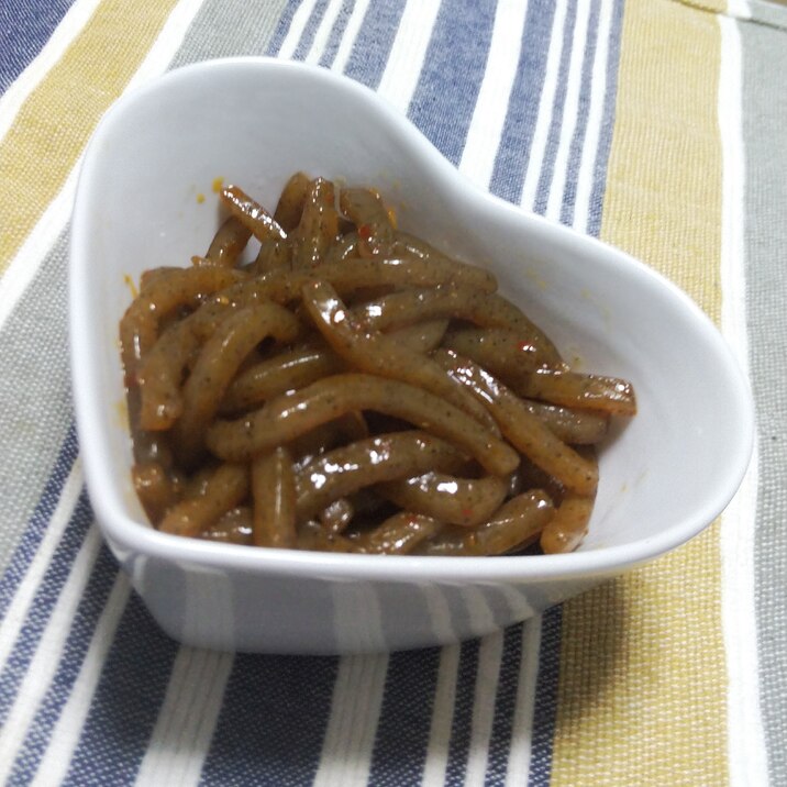 ピリ辛こんにゃく中華風!